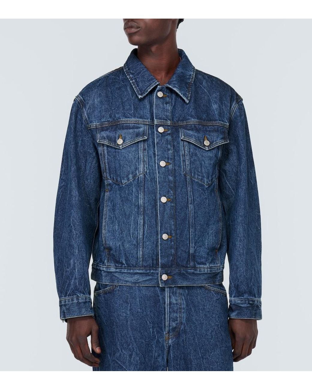 Dries Van Noten Blue Denim Jacket for men