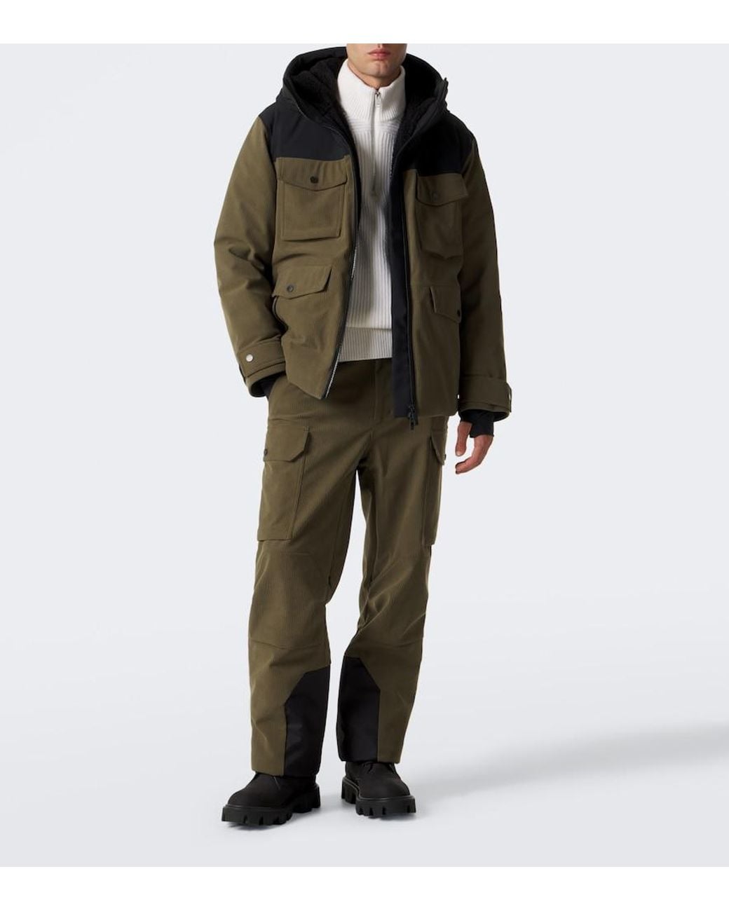 Fusalp White Hesyo Wool And Cashmere Half-Zip Sweater for men