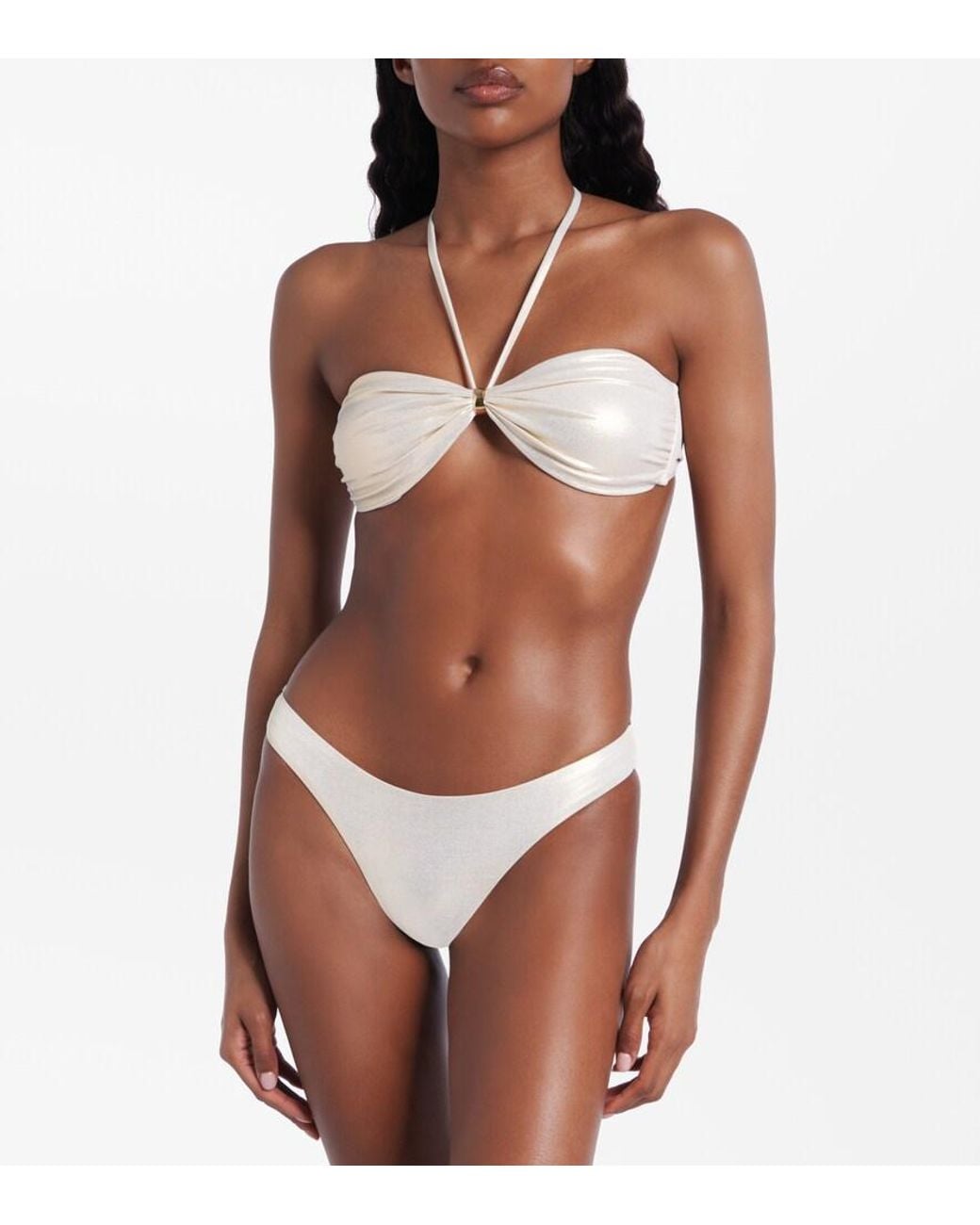 Melissa Odabash White Bikini-Hoeschen Liguria
