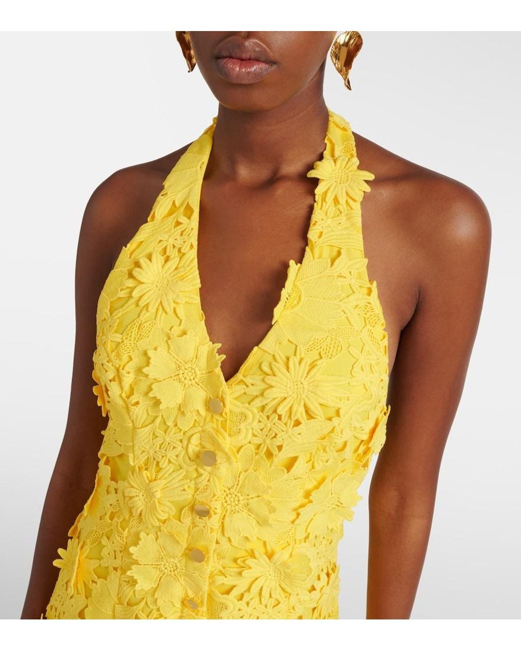 LEO LIN Yellow Juliette Maxi Dress