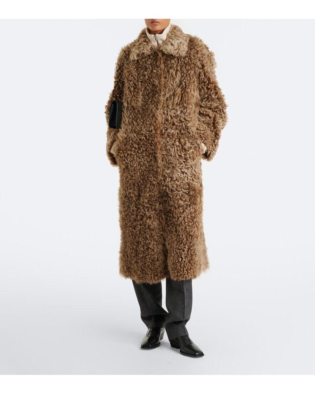 Arma Natural Cristina Reversible Shearling Coat