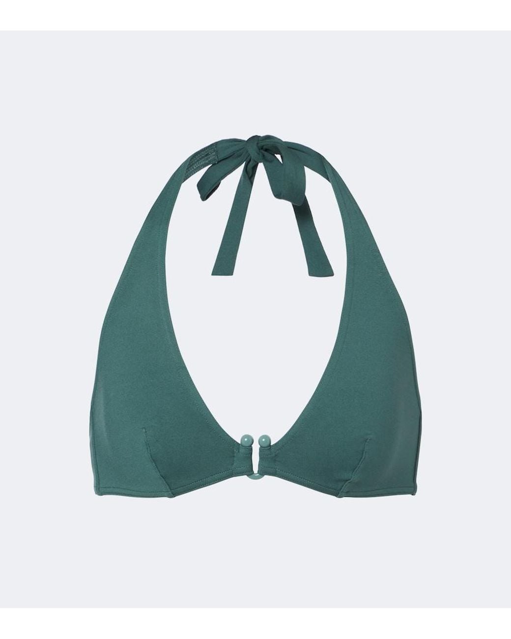 Eres Green Noctambule Halterneck Bikini Top