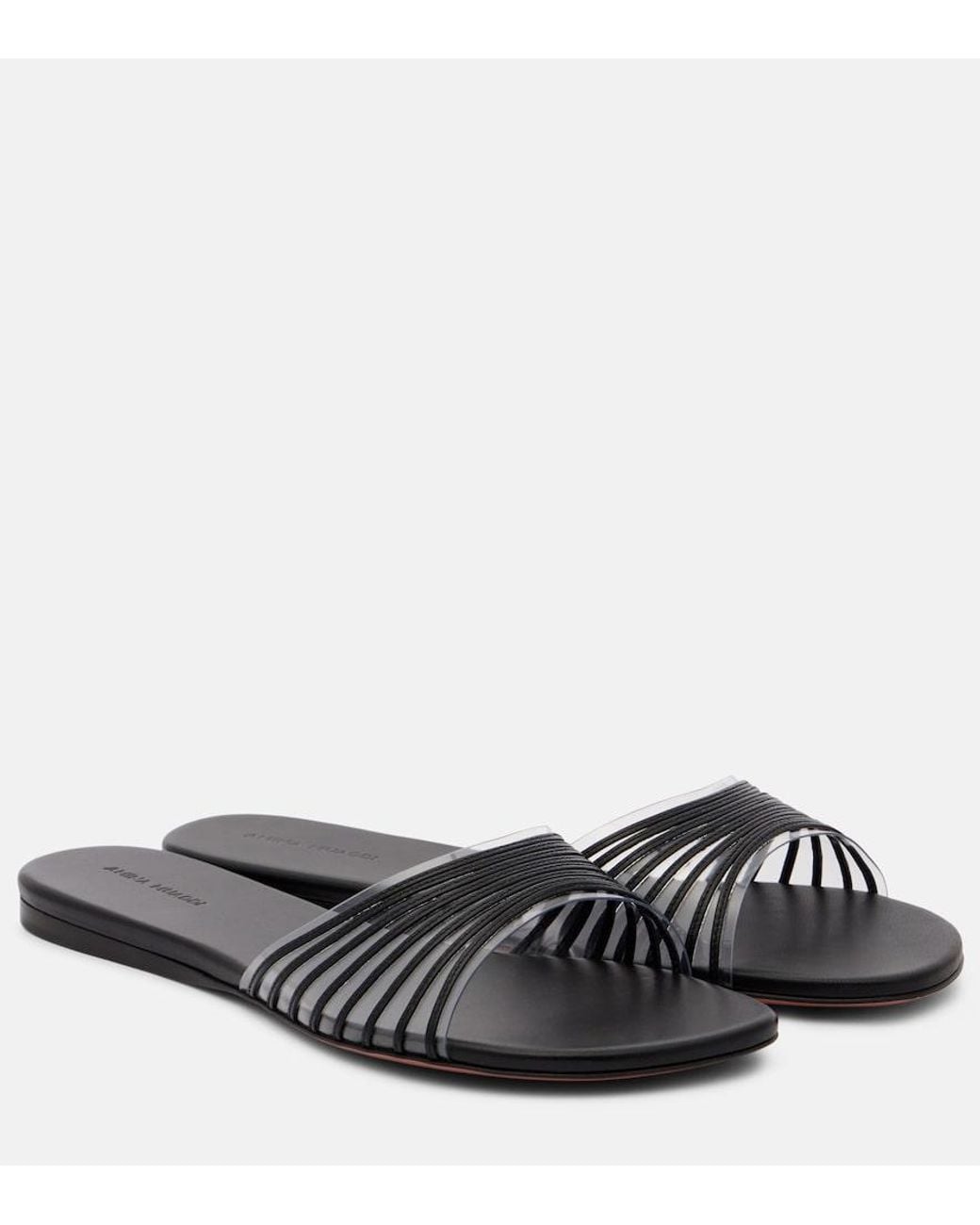 AMINA MUADDI Black Mookie Slides