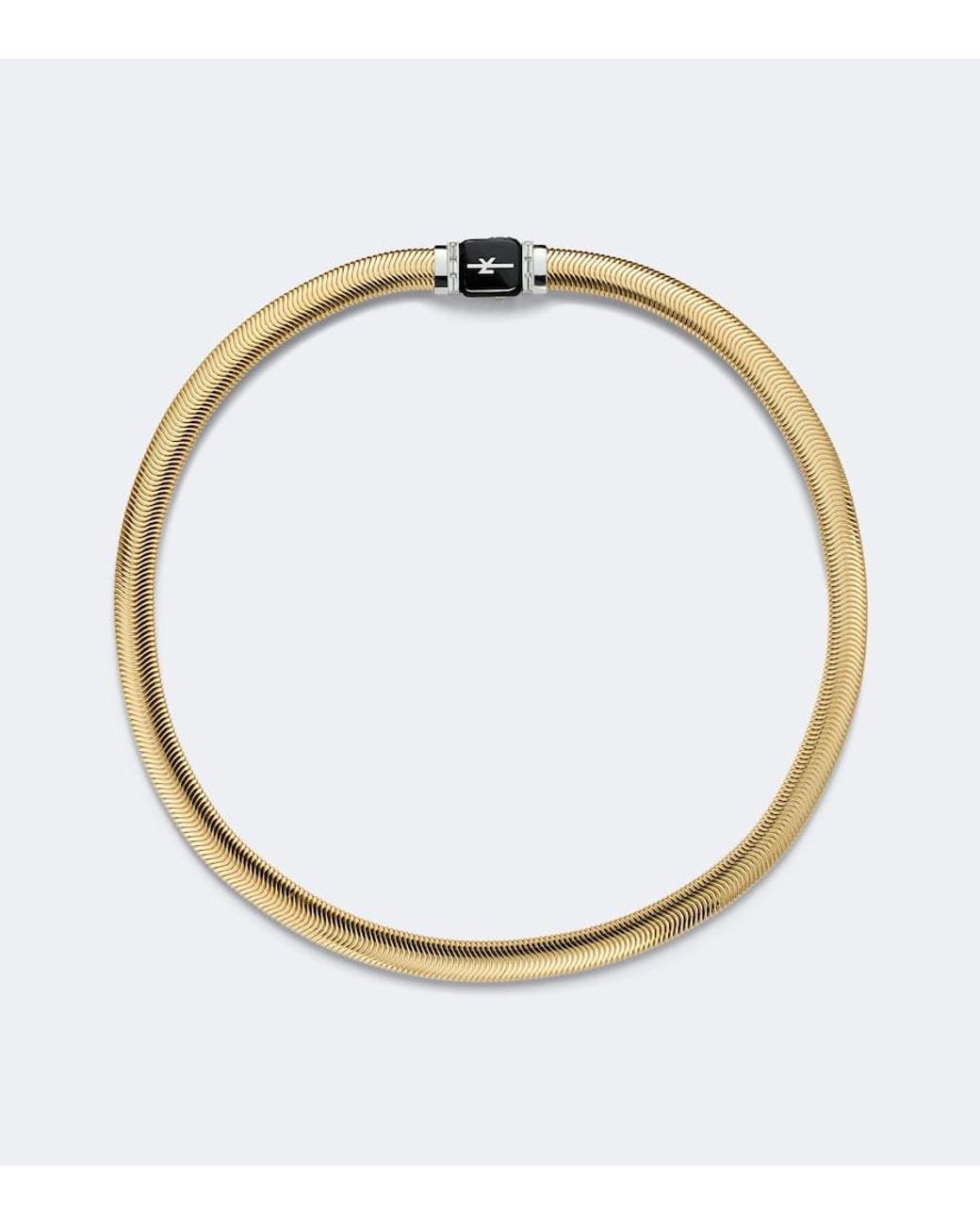 Nikos Koulis Metallic Feelings 18Kt And Necklace With Diamonds