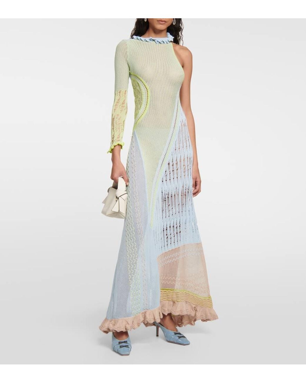 roberta einer bianca cotton maxi dress Roberta Einer Crochet Multicolor Dress by Roberta Einer