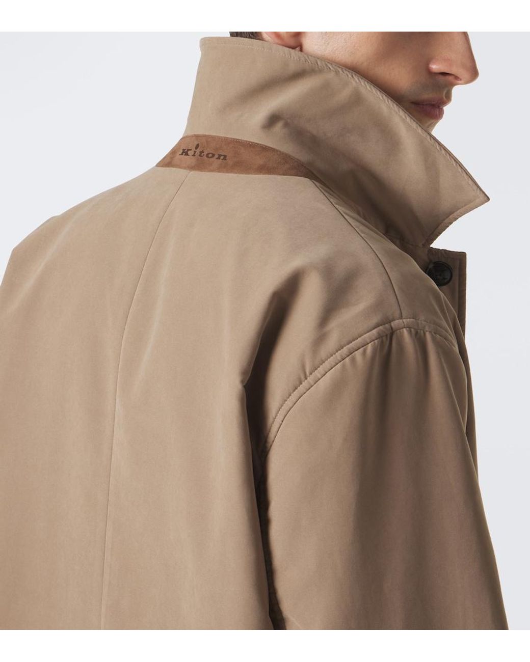 Kiton Trenchcoat in Natural für Herren