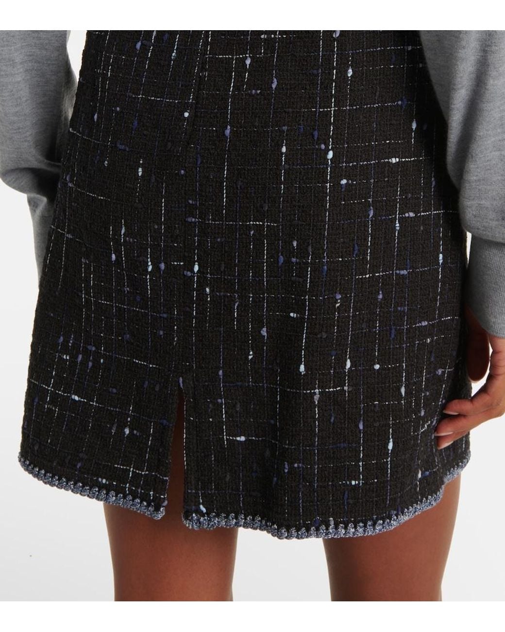 Etro Black Tweed Skirt