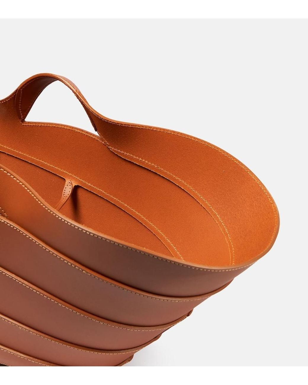 Alaïa Brown Alaia Khaima Medium Leather Tote Bag