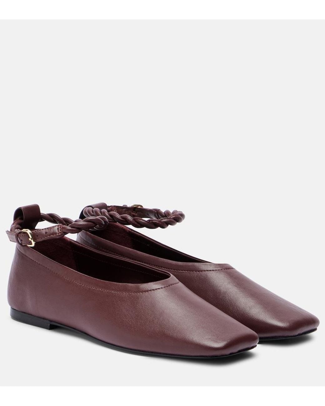 A.Emery Brown Steele Leather Flats