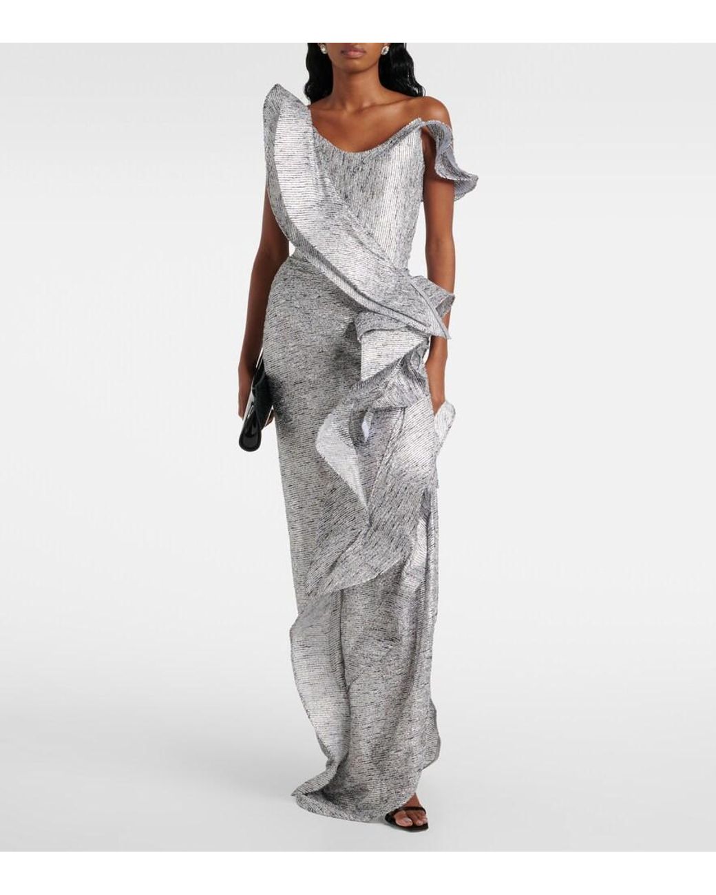 Robe Longue Satellite Maticevski en coloris White