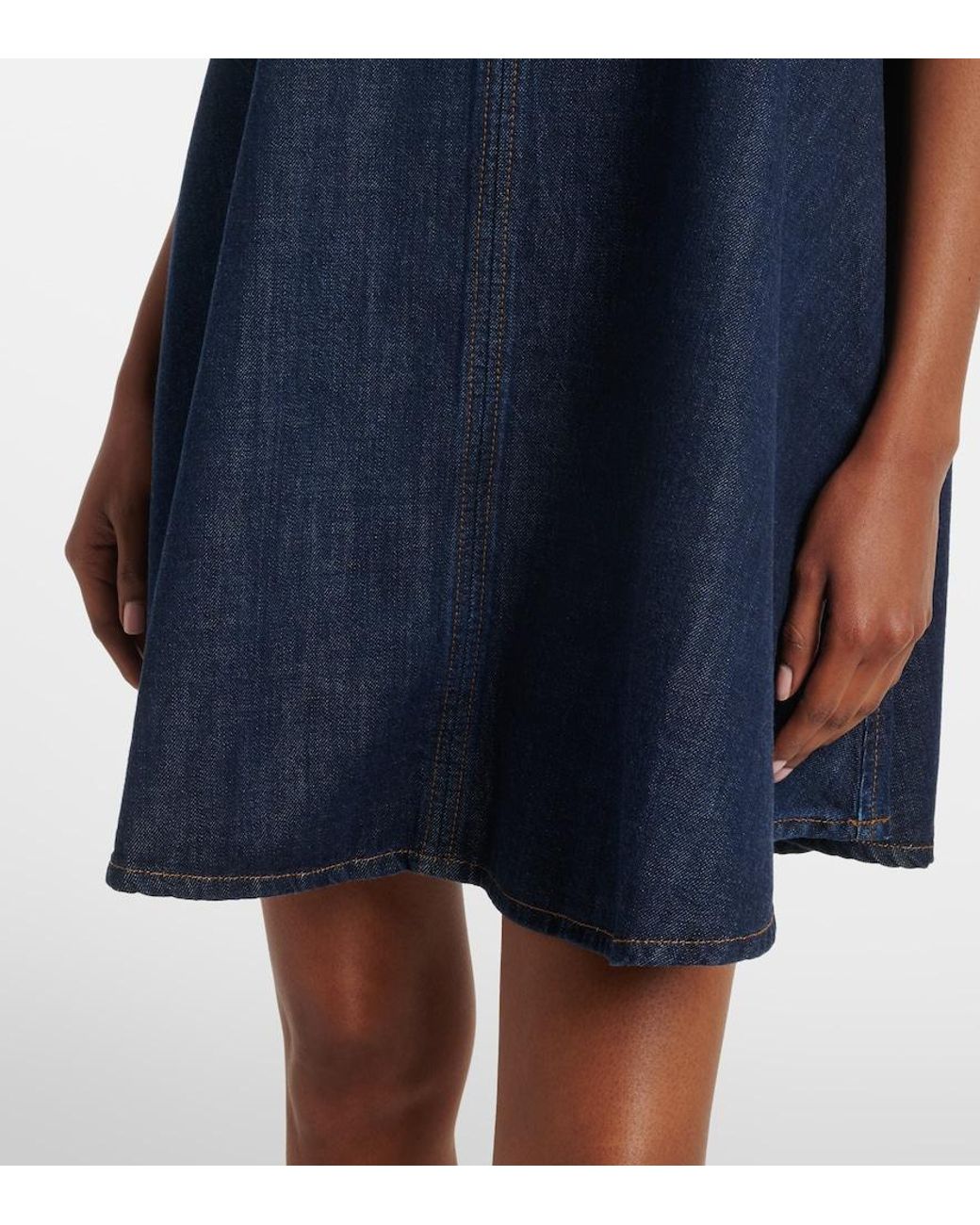 FRAME Blue Skipper Denim Minidress