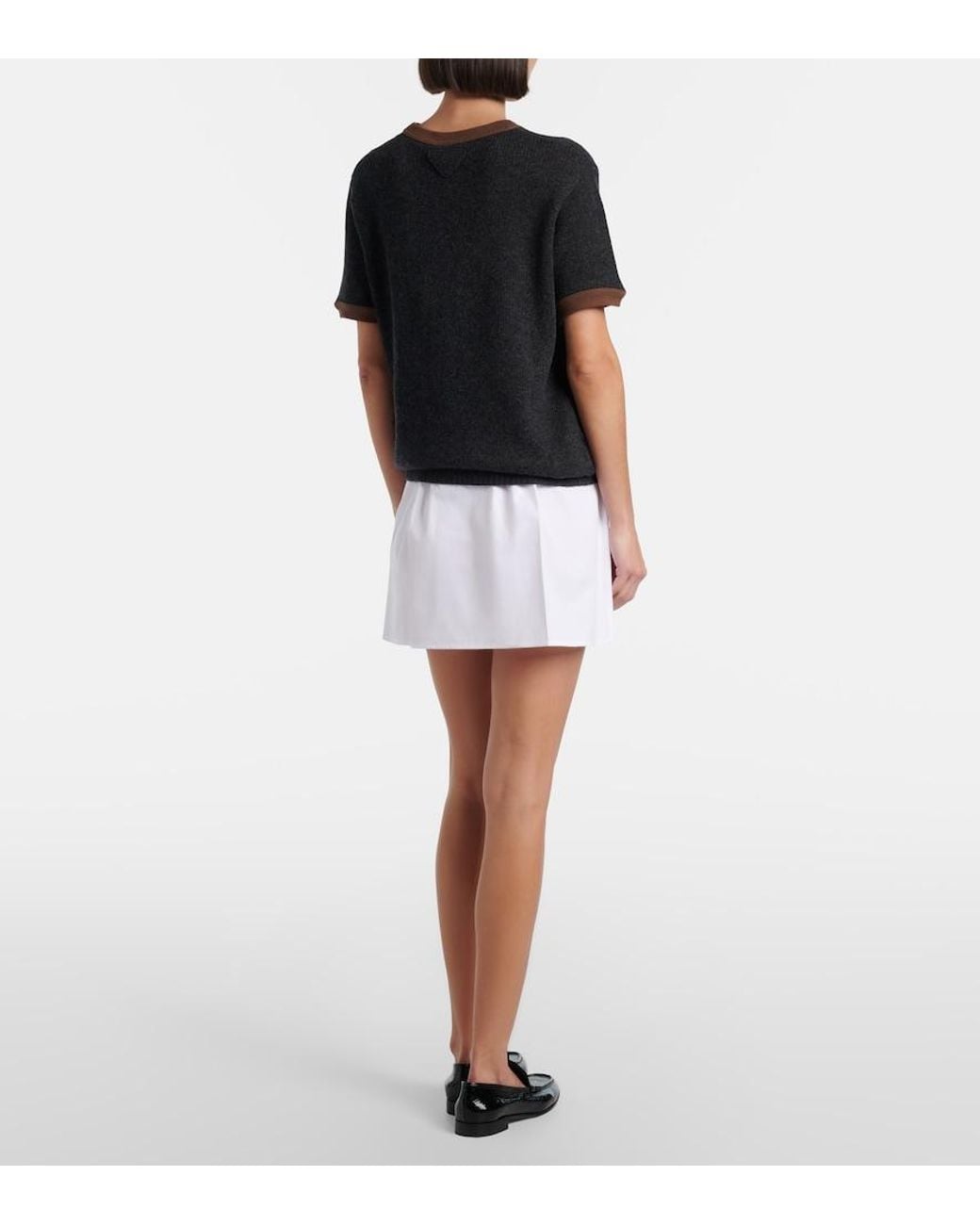 Minigonna di Prada in White