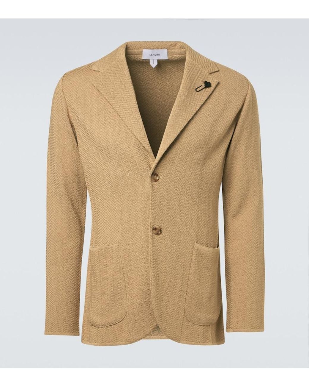 Lardini Natural Cotton-Blend Blazer for men