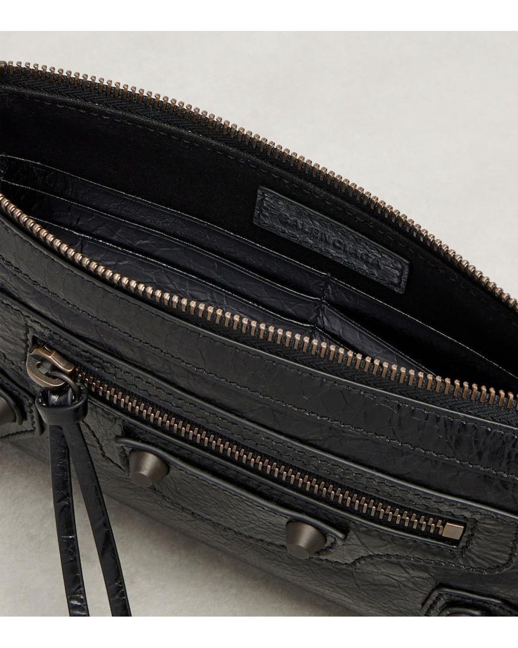 Balenciaga Black Le City Leather Shoulder Bag