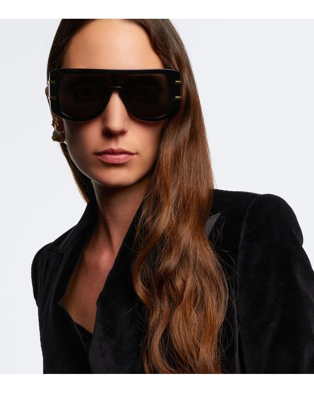 Dolce & Gabbana Gray Dg Griffe Flat-Top Sunglasses