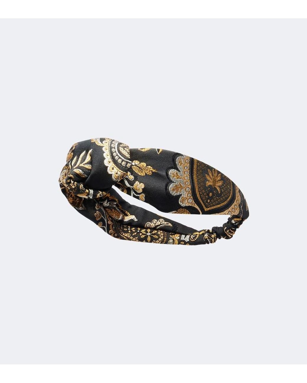 Etro White Knotted Jacquard Headband