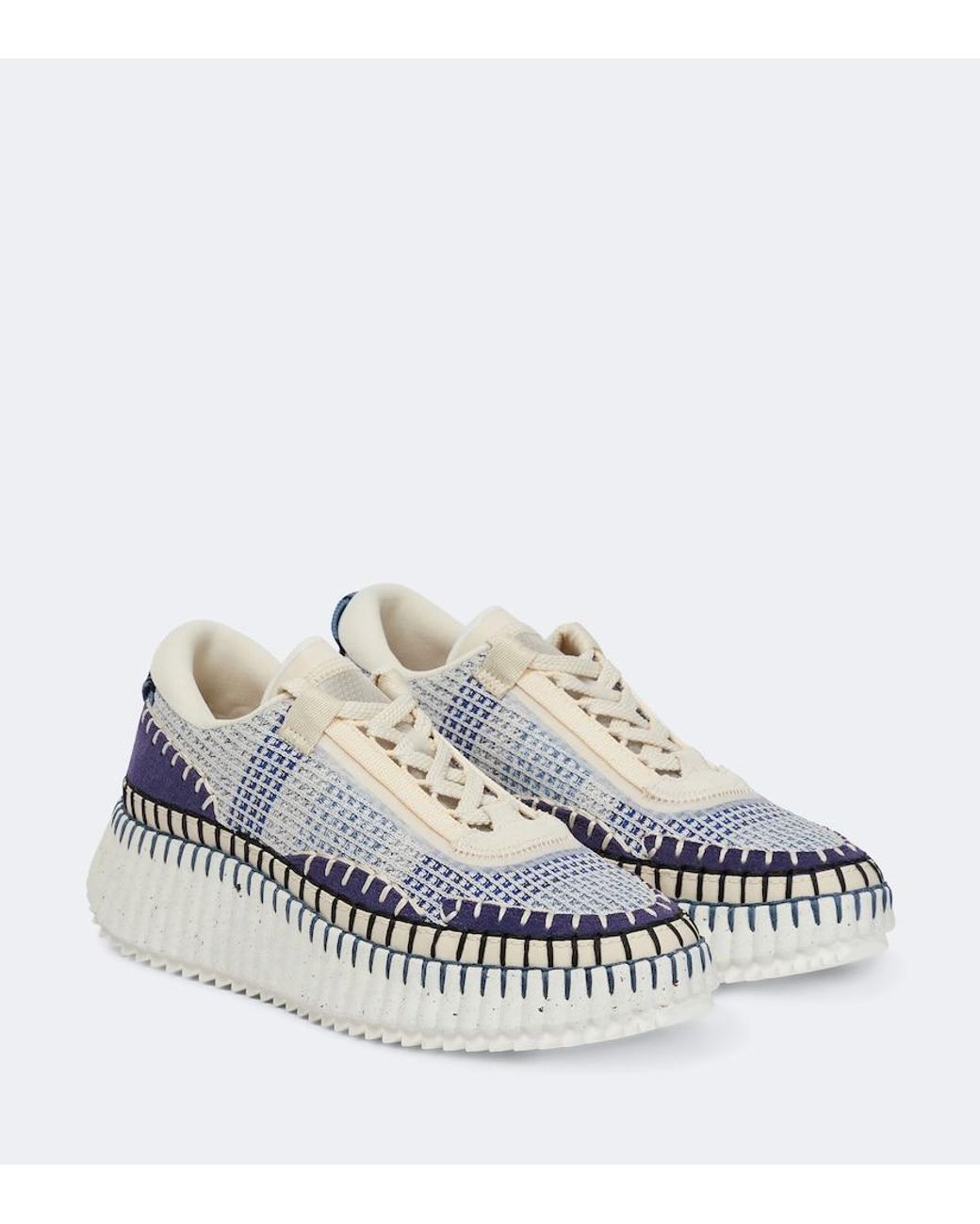 Chloé White Nama Sneaker