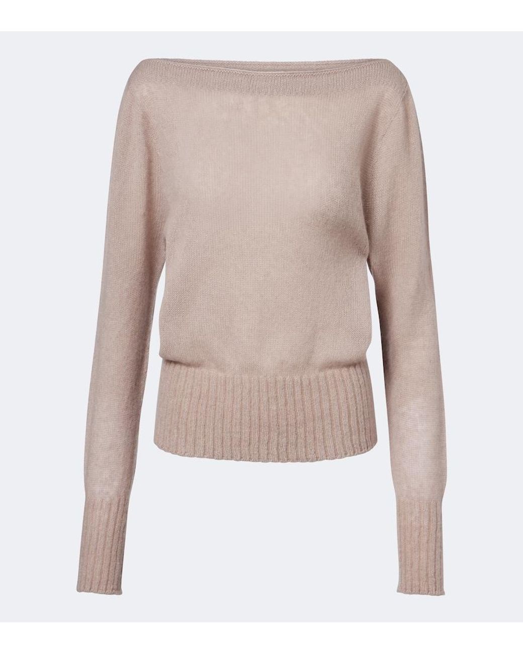 Tom Ford Natural Cashmere And Silk-Blend Sweater