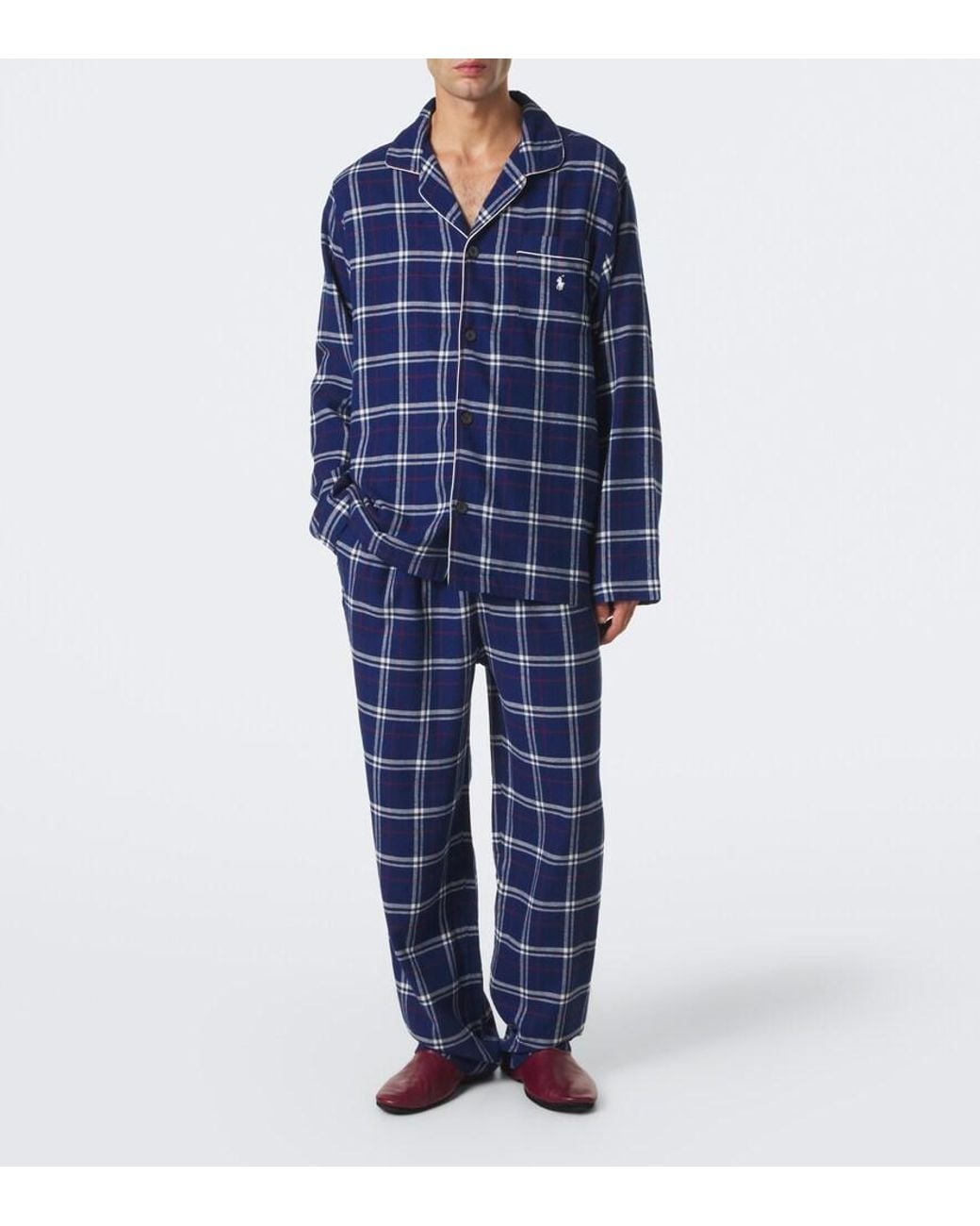 Polo Ralph Lauren Pyjama Aus Baumwollflanell in Blue für Herren