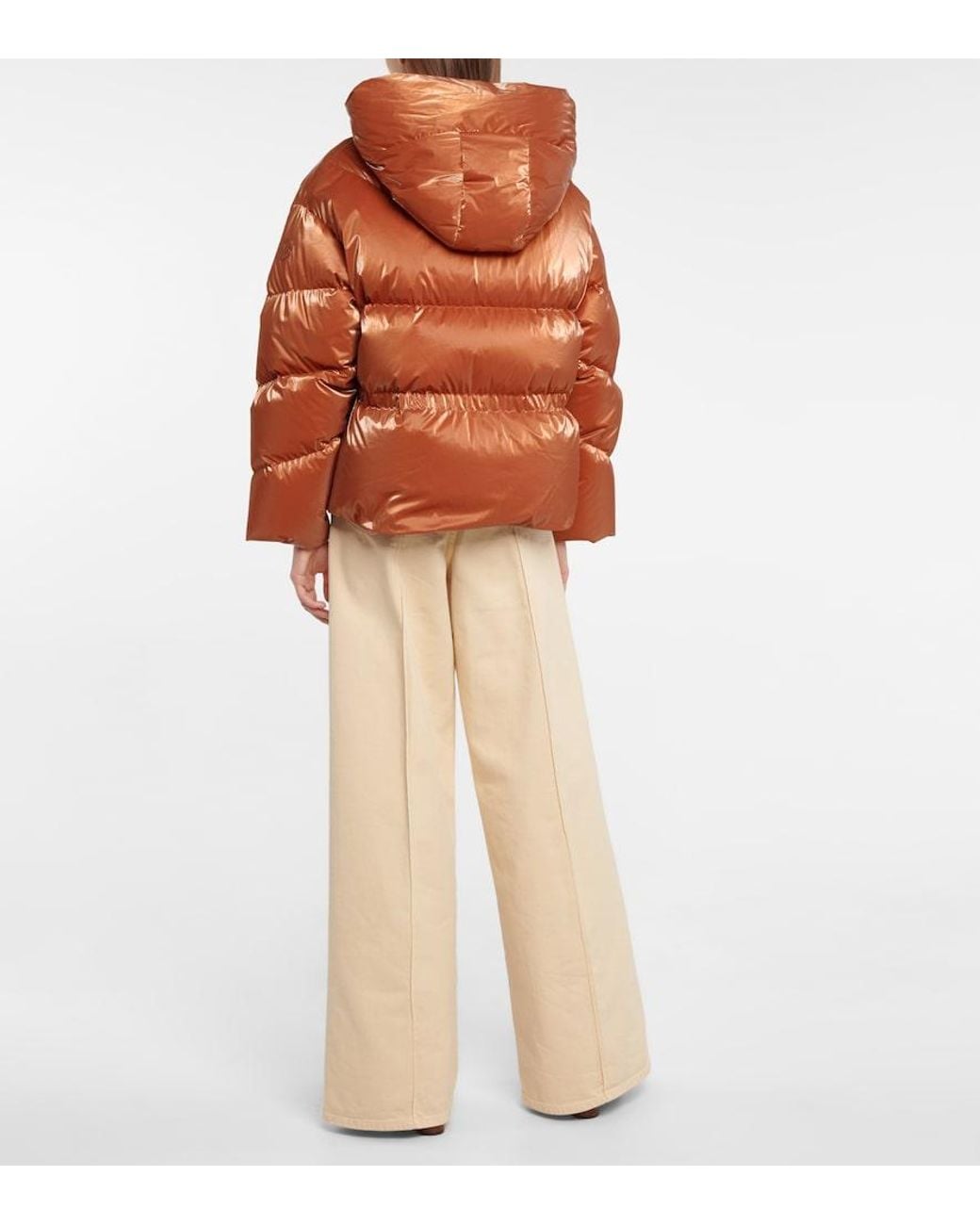Moncler Brown Frele Nylon Down Jacket