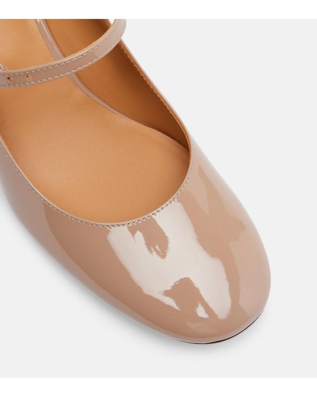 Tod's Brown Patent Leather Mary Jane Pumps