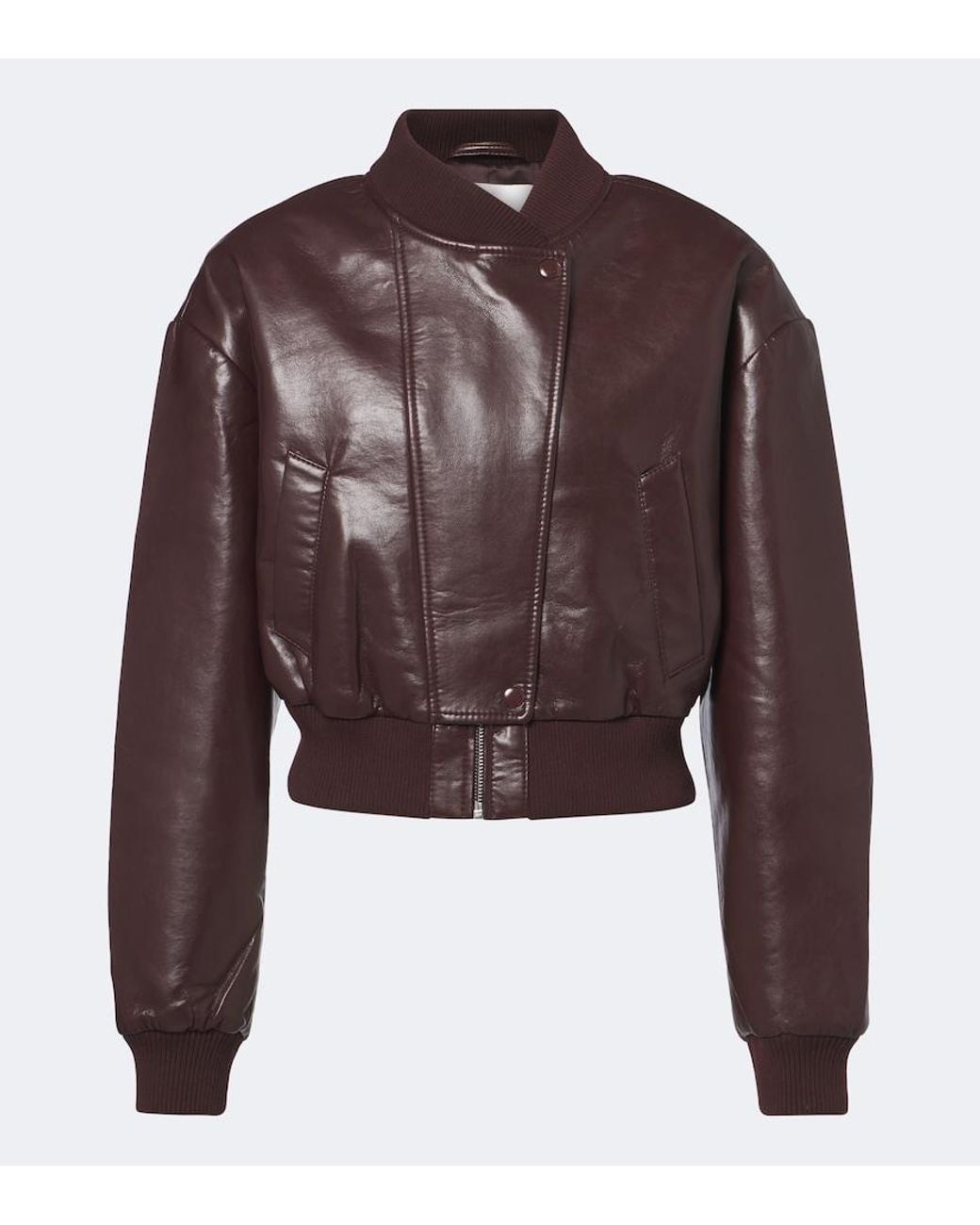 Citizens of Humanity Brown Camille Leather-Blend Jacket