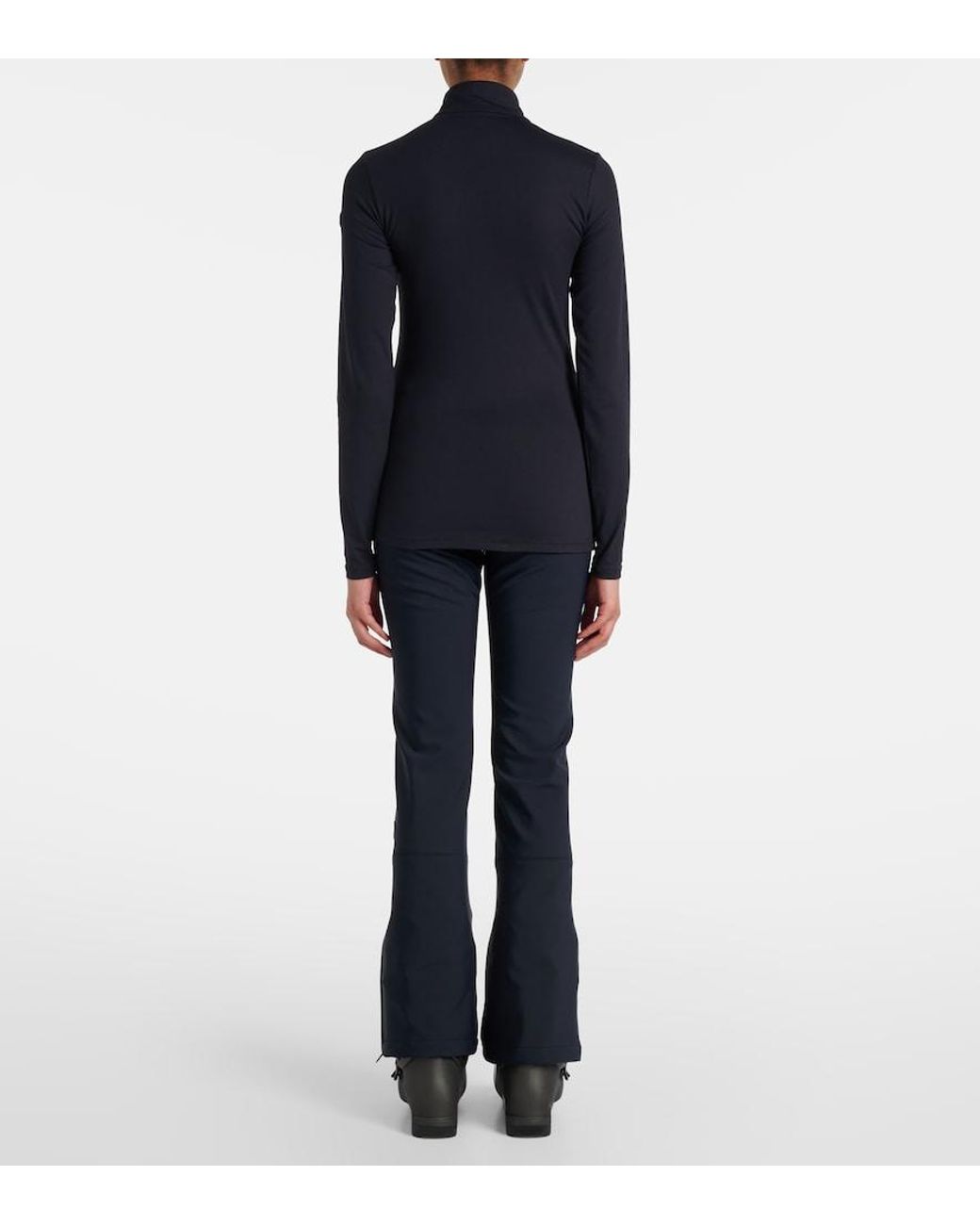 Fusalp Black Logo Half-zip Ski Top