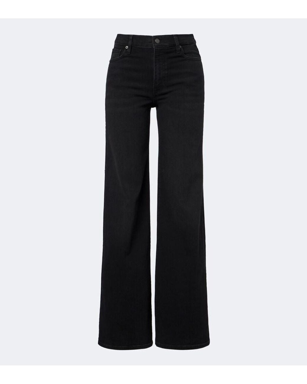 FRAME Black Palace Wide-Leg Jeans