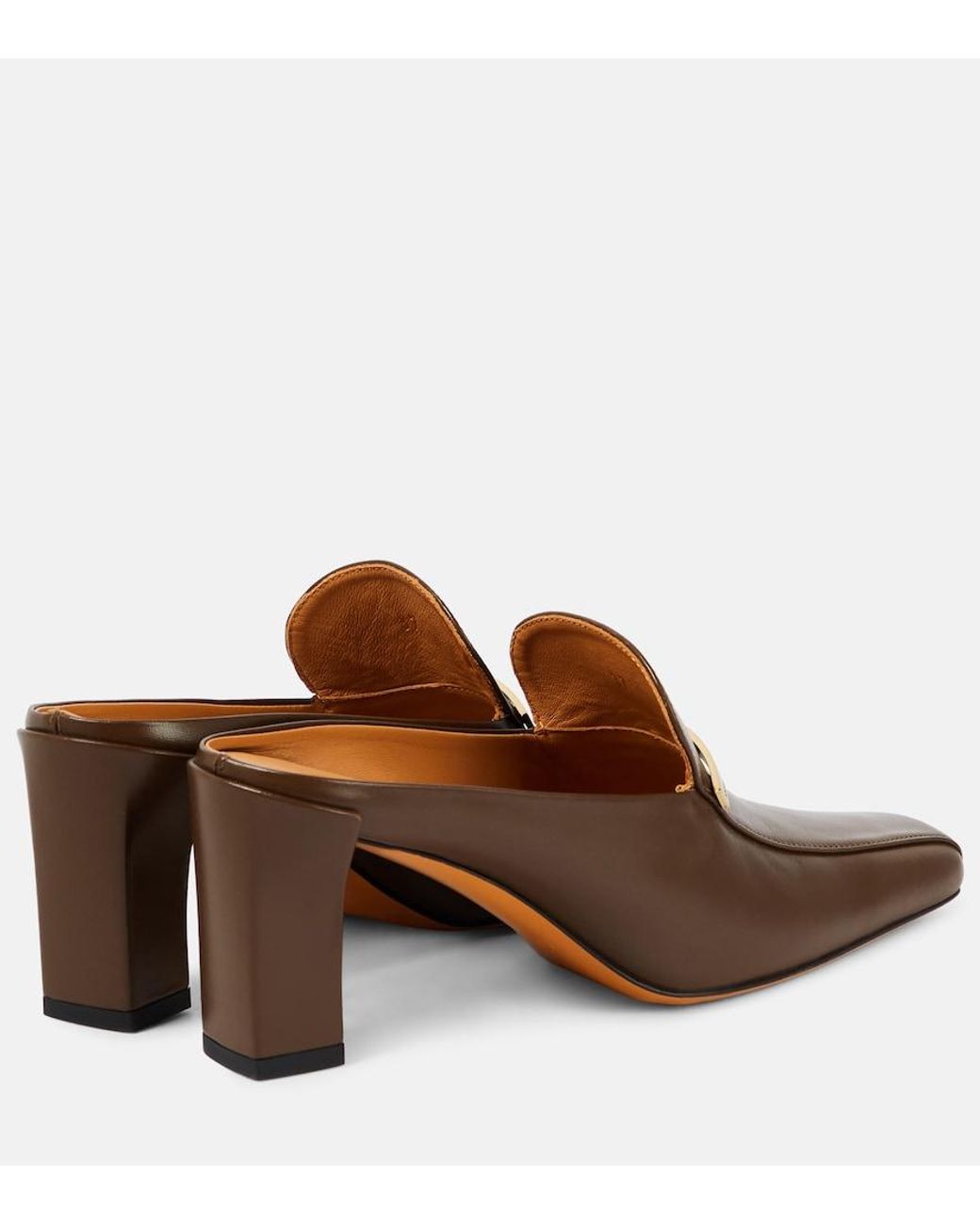 Tod's Brown Leather Mules