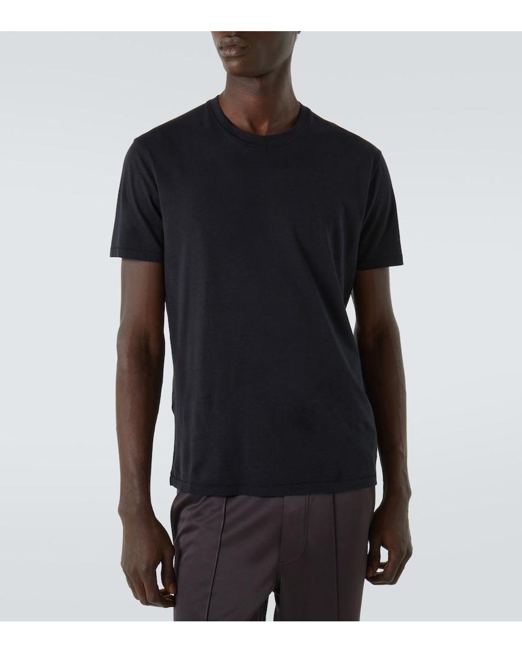Tom Ford Black Jersey T-Shirt for men