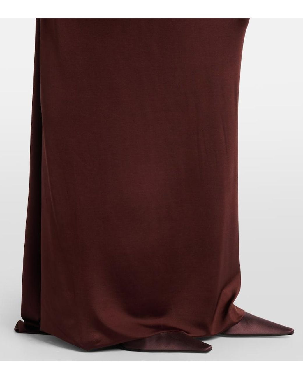 Victoria Beckham Purple Draped Jersey Gown