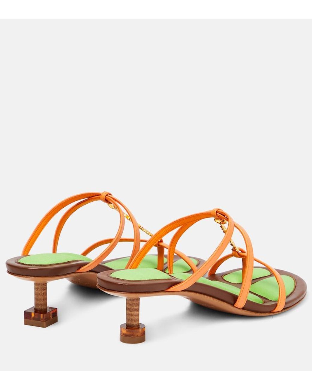 Jacquemus Multicolor Pralu 45Mm Leather Sandals