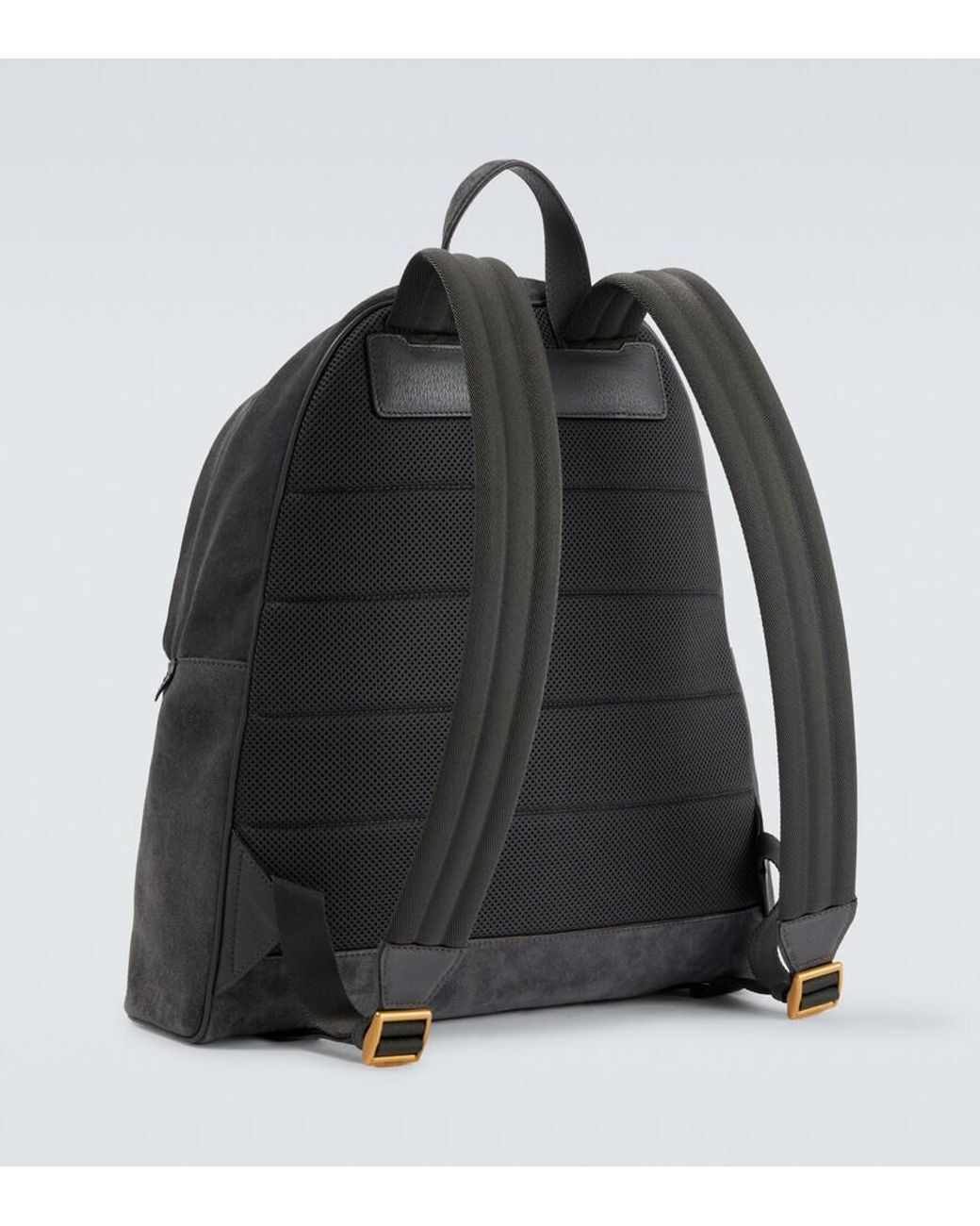 Gucci Gray Ophidia Suede Backpack for men