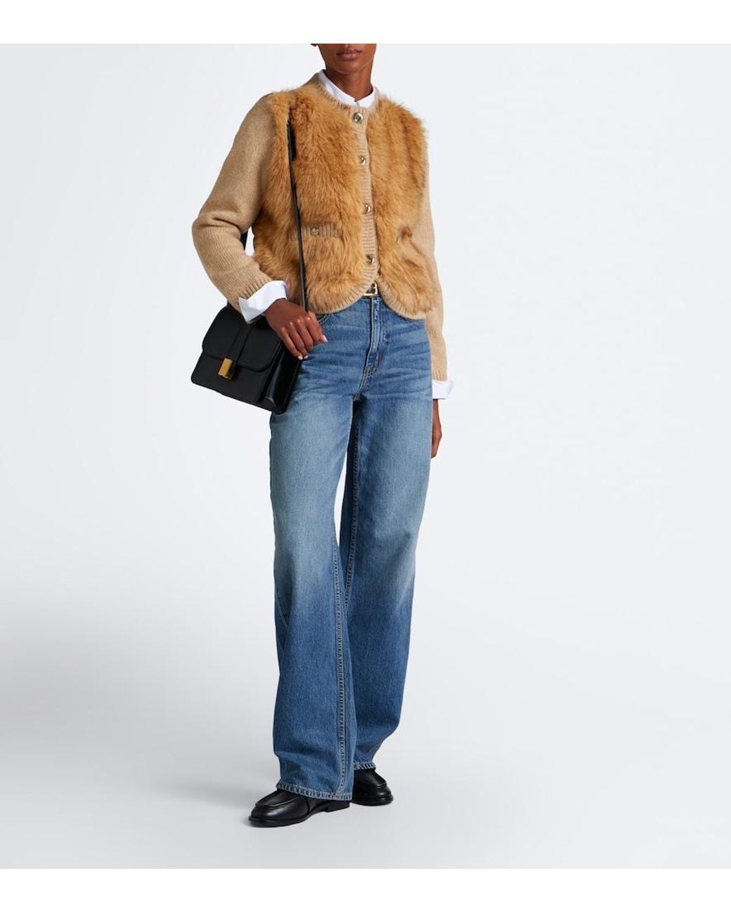 Moncler Natural Alpaca And Wool-Blend Down-Paneled Cardigan