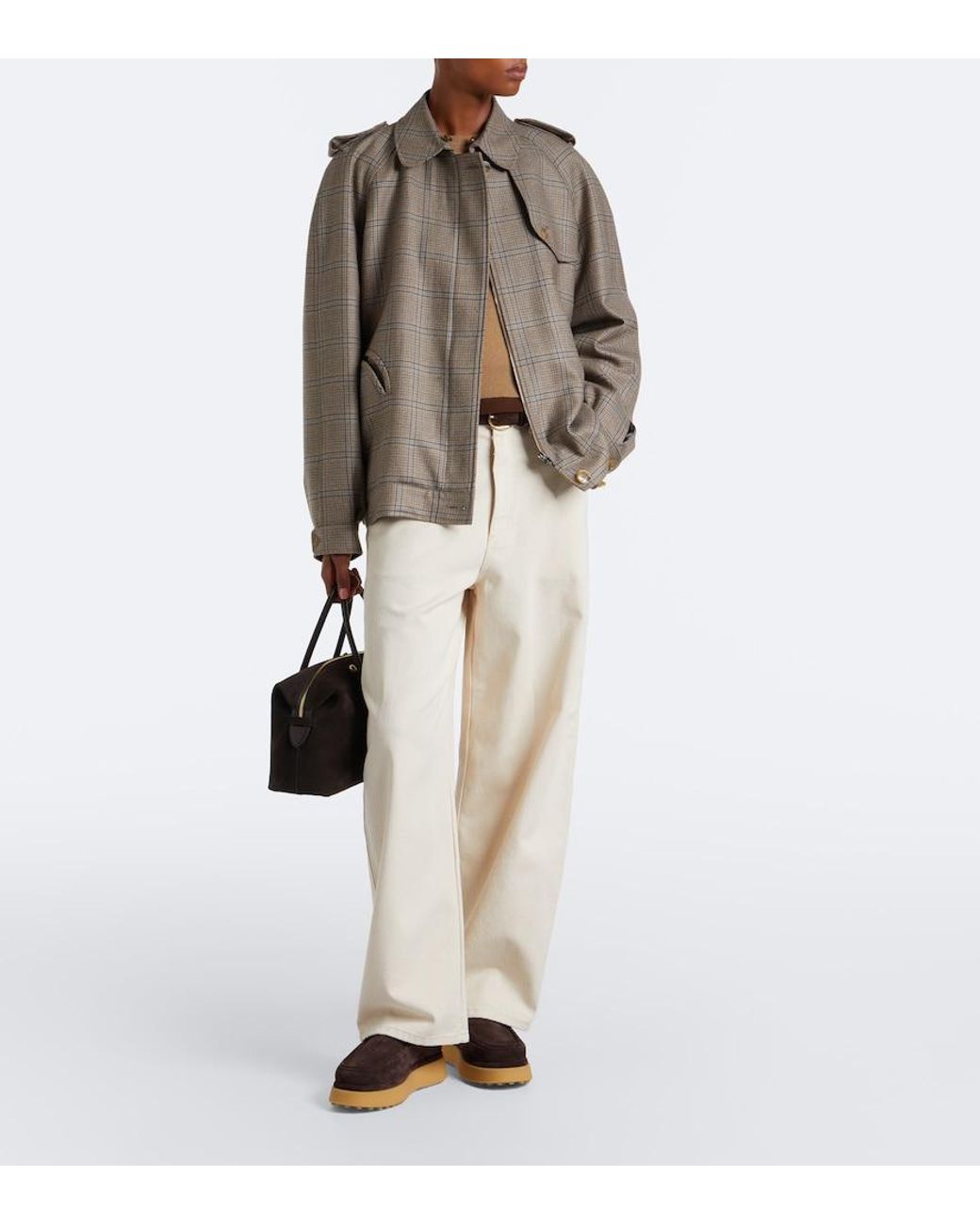 Tod's Brown Shearling-Lined Suede Platform Mules