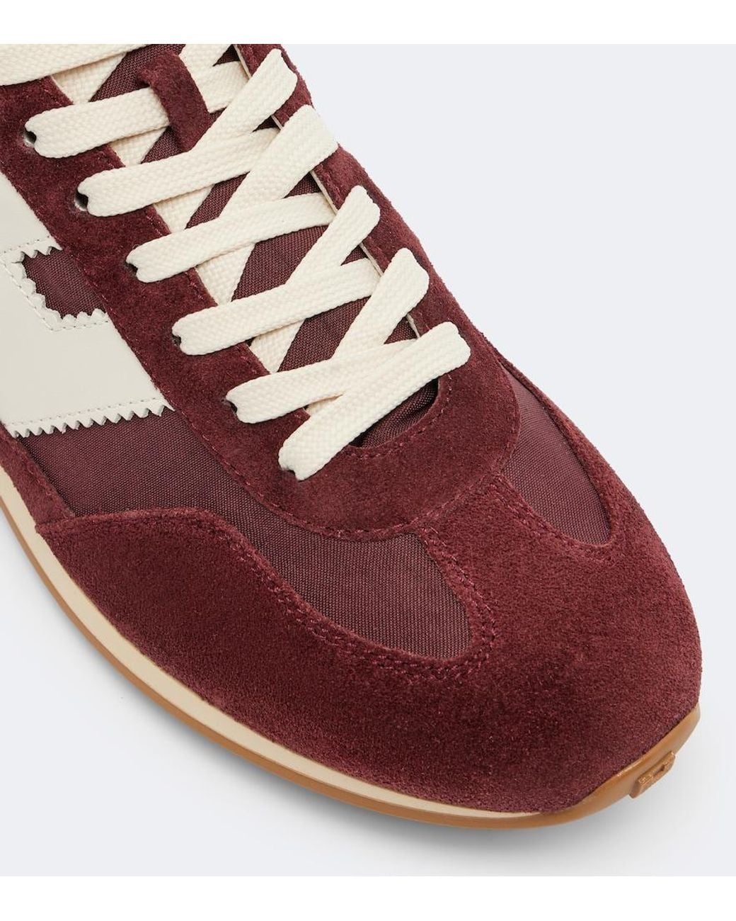 Hogan Red Athletic Suede Sneakers