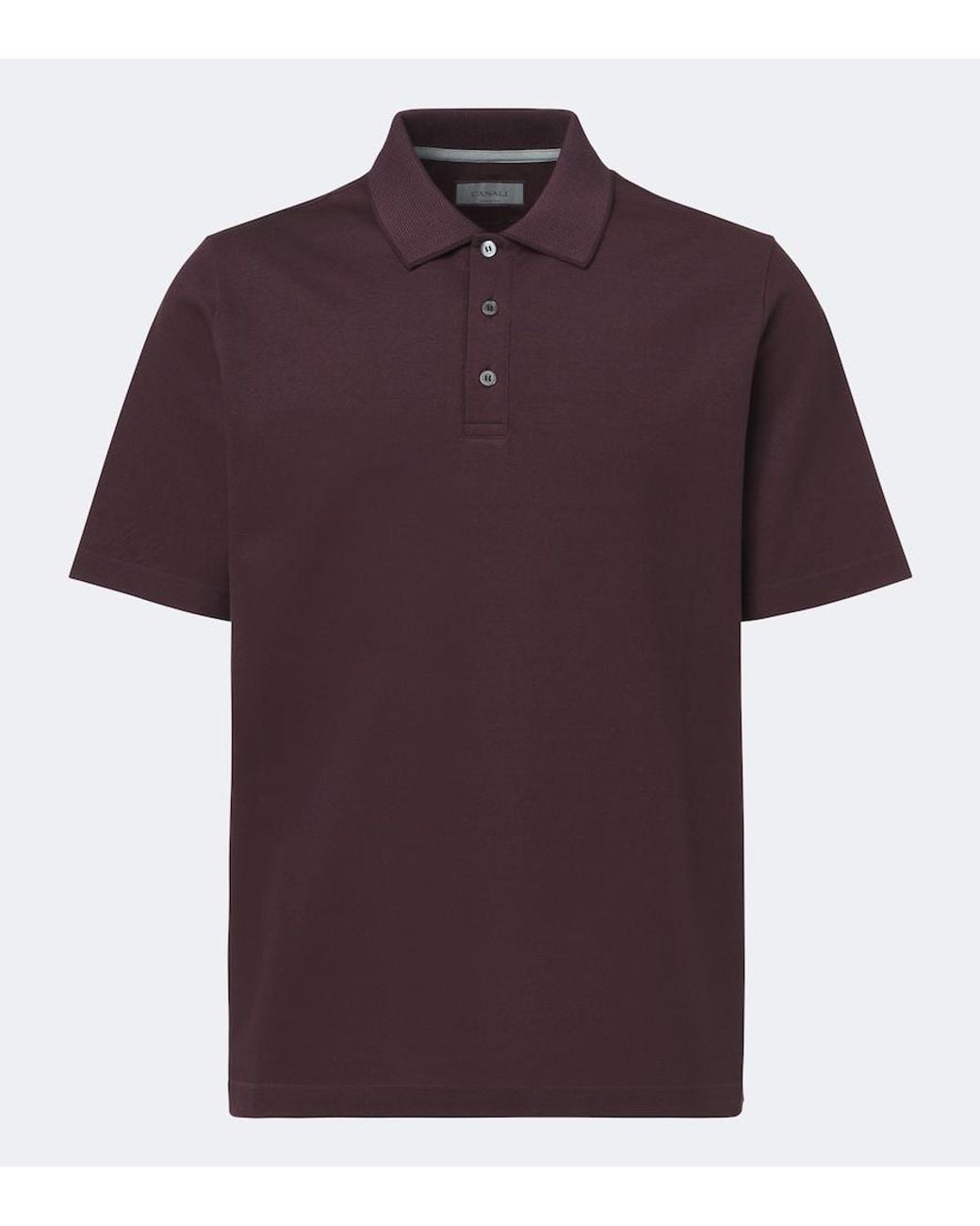 Canali Purple Cotton Polo Shirt for men