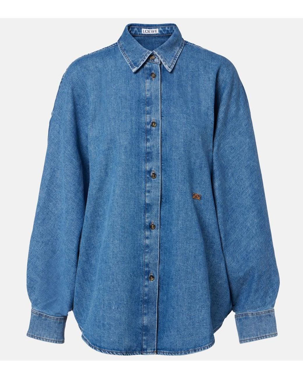 Loewe Blue Double L Denim Shirt