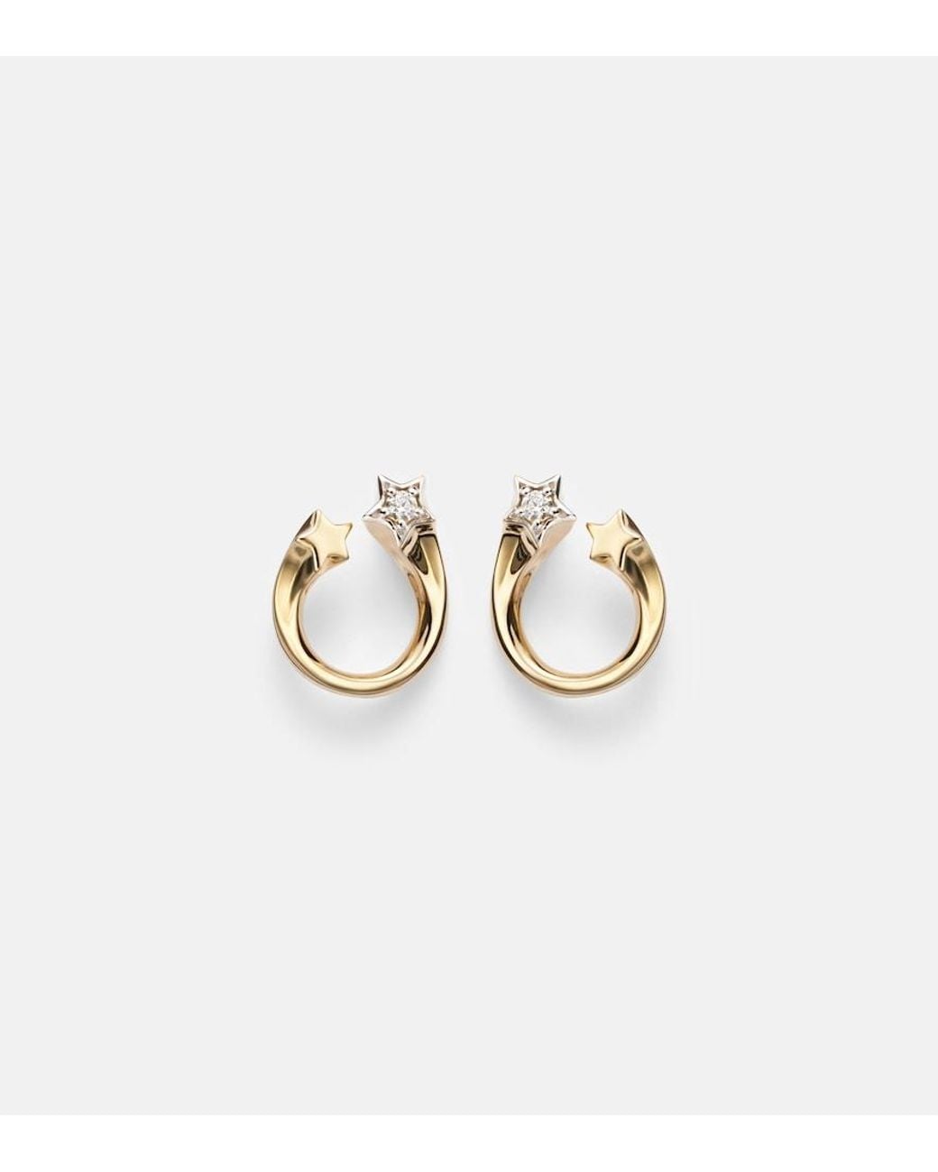 Roxanne First White Shooting Star 14Kt Earrings With Diamonds