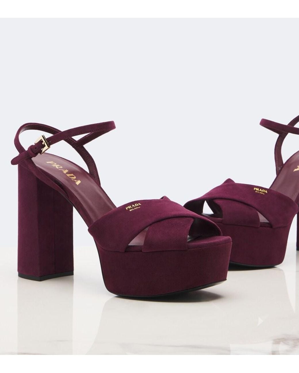 Sandali di Prada in Purple