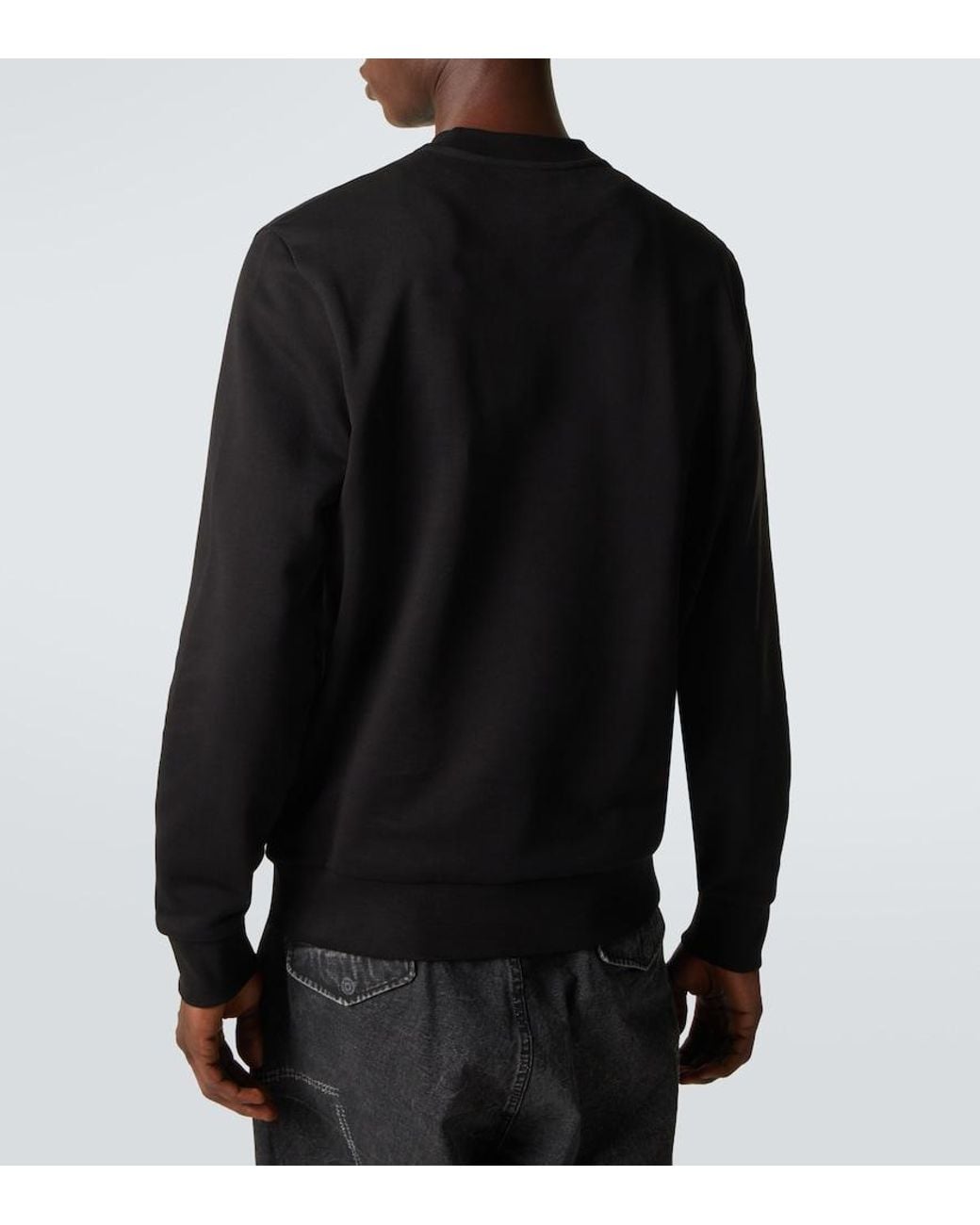 Moncler Black Archivio Cotton Jersey Sweatshirt for men