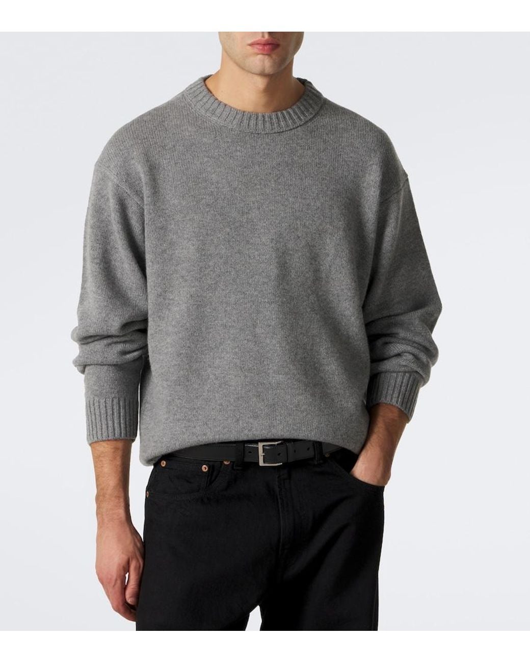 FRAME Gray Cashmere Sweater for men