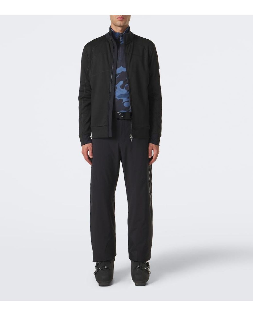 Bogner Blue Verti Camouflage Ski Top for men