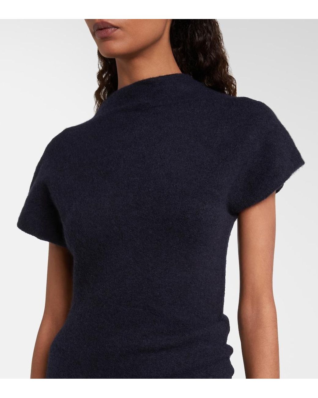 Proenza Schouler Blue Abie Knitted Maxi Dress
