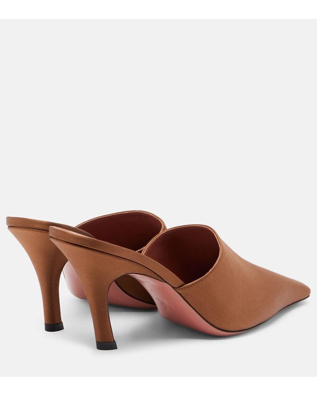 AMINA MUADDI White Jamie Leather Mules