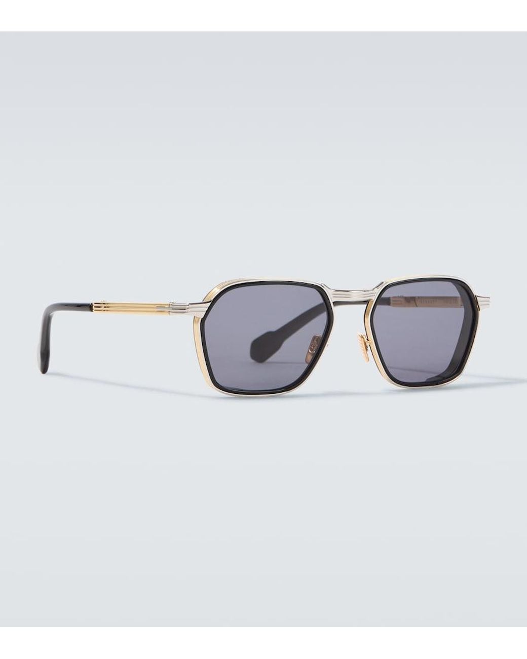 Jacques Marie Mage Brown Beckett Square Sunglasses for men