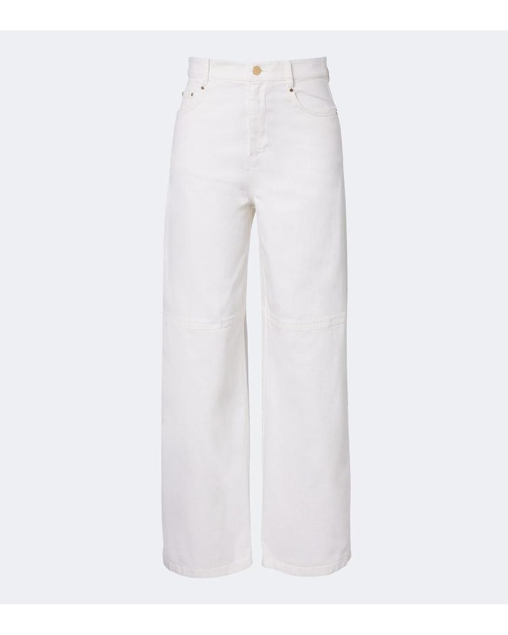 Max Mara White Wide-Leg Jeans