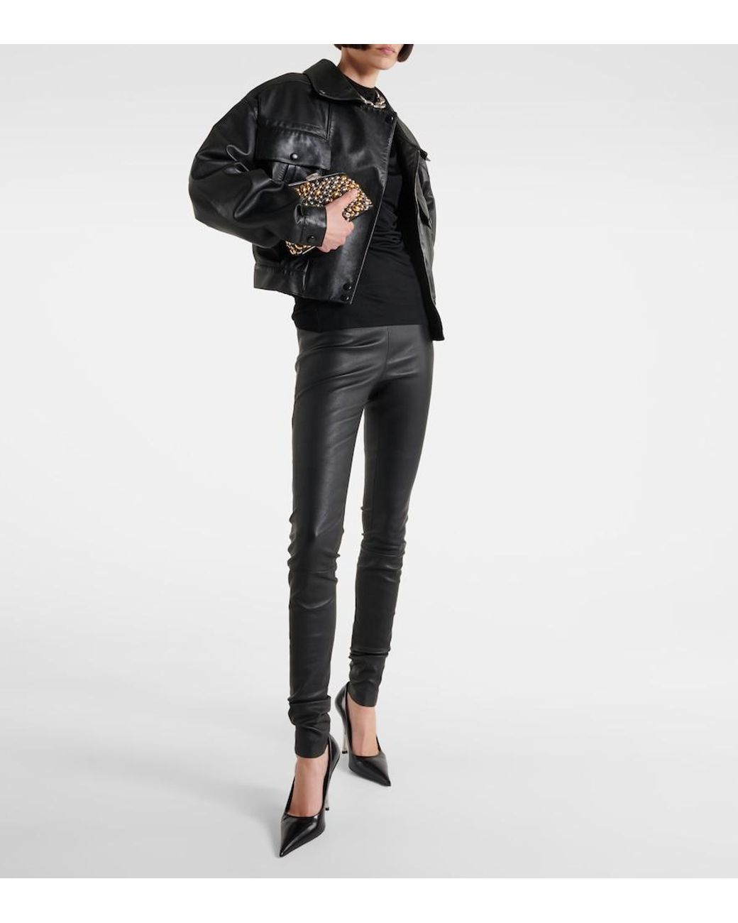Stouls Black Carolyn Leather Leggings