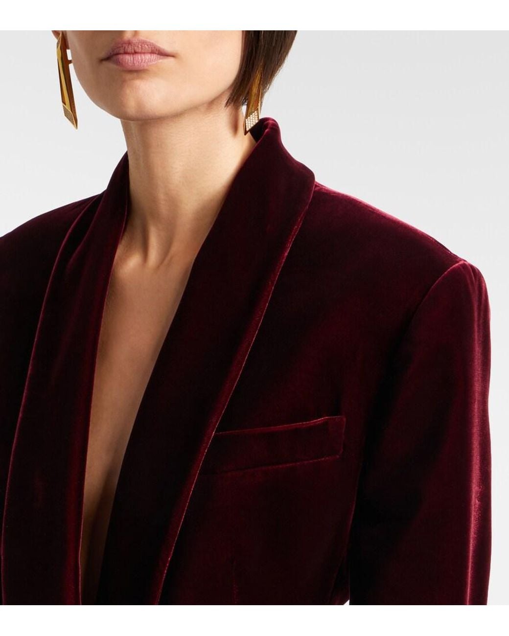 Versace Purple Velvet Blazer