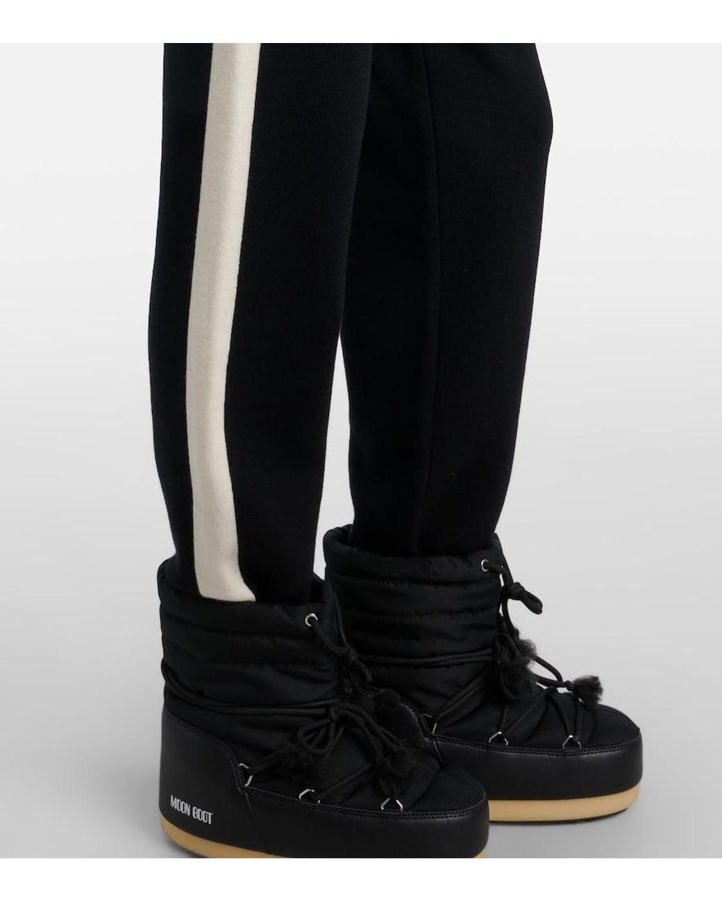 Perfect Moment Black La Tour Wool-Blend Sweatpants